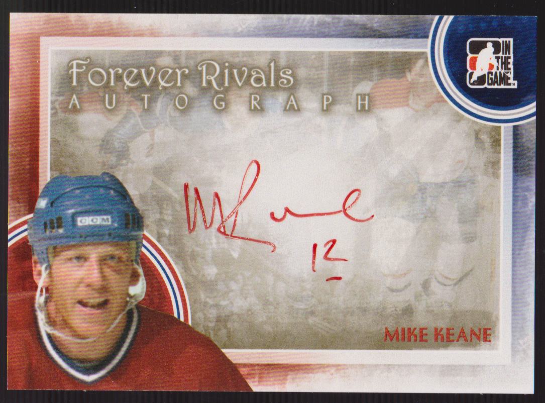 2012-13 ITG Forever Rivals Autographs #AMK Mike Keane (image for) 2012-13 ITG Forever Rivals Autographs #AMK Mike Keane