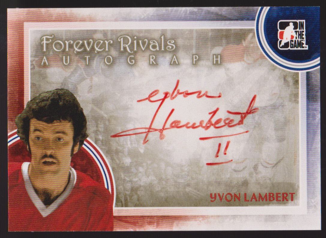 2012-13 ITG Forever Rivals Autographs #AYL Yvon Lambert (image for) 2012-13 ITG Forever Rivals Autographs #AYL Yvon Lambert