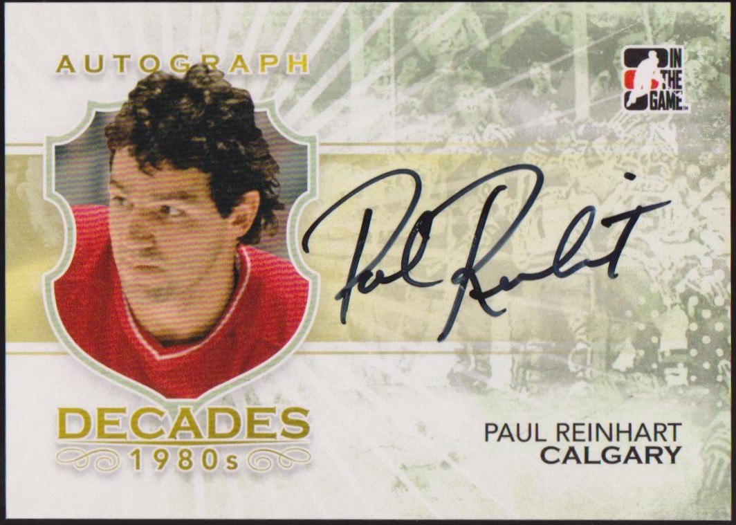 2010-11 ITG Decades 1980s Autographs #APRH Paul Reinhart (image for) 2010-11 ITG Decades 1980s Autographs #APRH Paul Reinhart