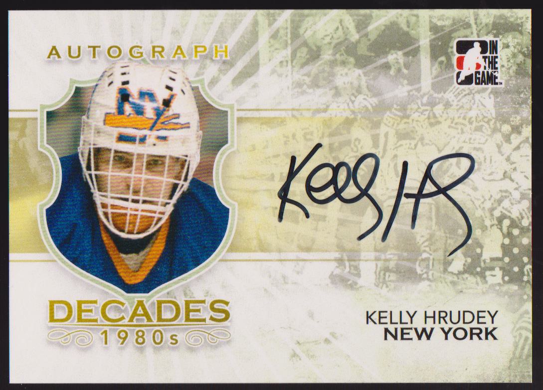 2010-11 ITG Decades 1980s Autographs #AKH Kelly Hrudey (image for) 2010-11 ITG Decades 1980s Autographs #AKH Kelly Hrudey