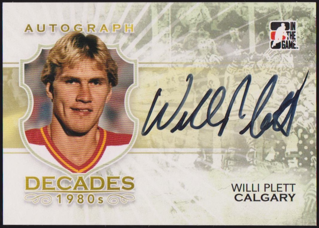 2010-11 ITG Decades 1980s Autographs #AWP Willi Plett (image for) 2010-11 ITG Decades 1980s Autographs #AWP Willi Plett