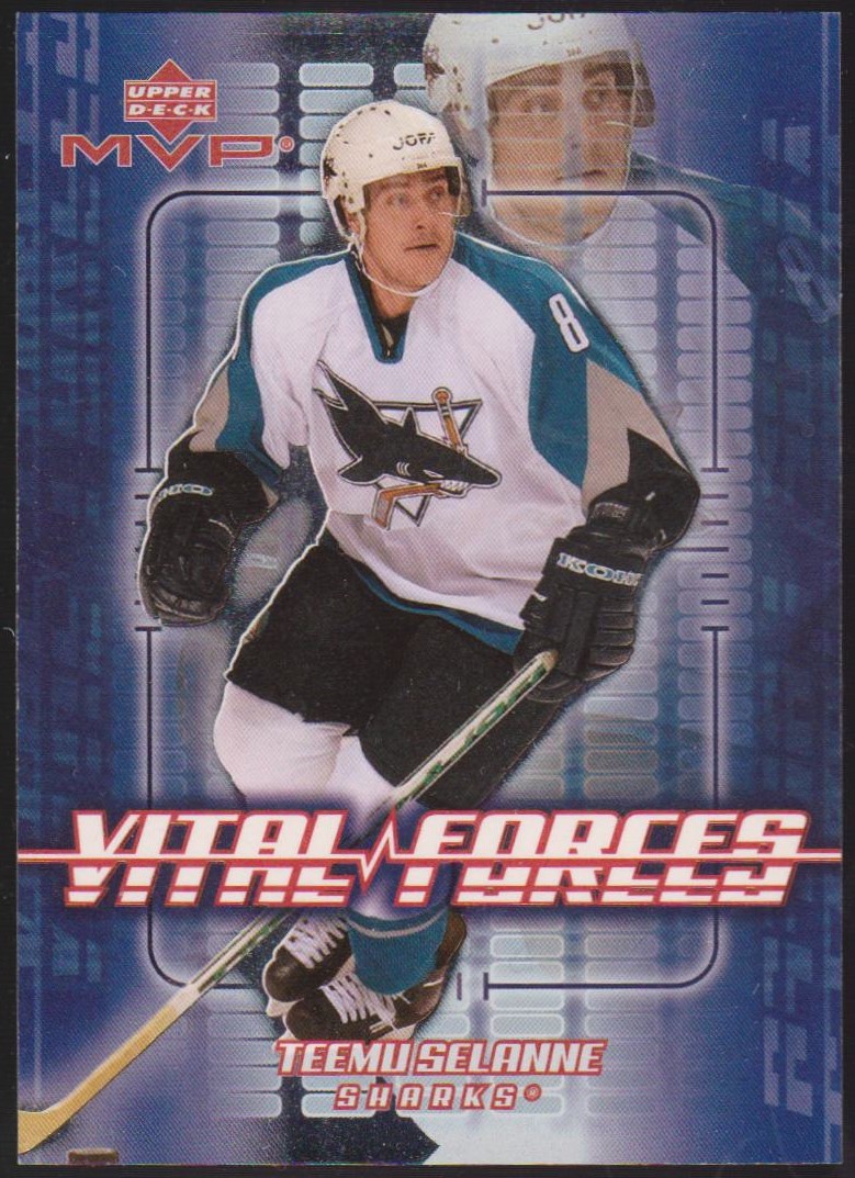 2002-03 Upper Deck MVP Vital Forces #VF13 Teemu Selanne (image for) 2002-03 Upper Deck MVP Vital Forces #VF13 Teemu Selanne