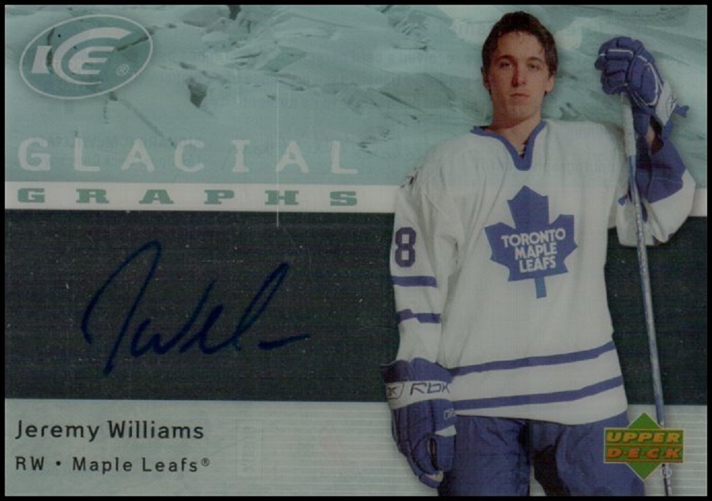 (image for) 2007-08 Upper Deck Ice Glacial Graphs #GGJW Jeremy Williams AUTO