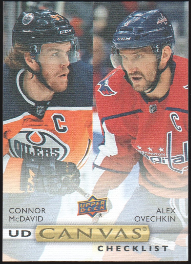 2019-20 Upper Deck Canvas #C90 Connor McDavid/Alexander Ovechkin (image for) 2019-20 Upper Deck Canvas #C90 Connor McDavid/Alexander Ovechkin