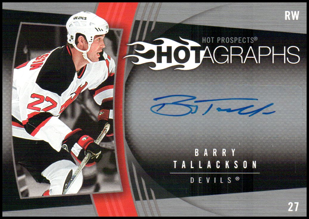 (image for) 2006-07 Hot Prospects Hotagraphs #HBT Barry Tallackson